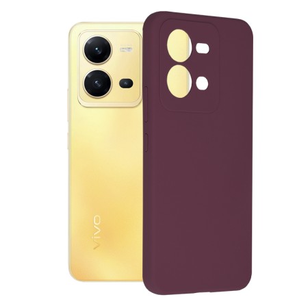 Husa pentru Vivo X80 Lite - Techsuit Soft Edge Silicone - Plum Violet