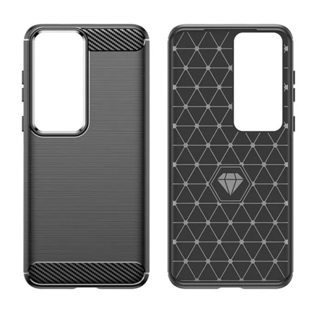 Husa pentru Huawei P60 / P60 Pro - Techsuit Carbon Silicone - Black