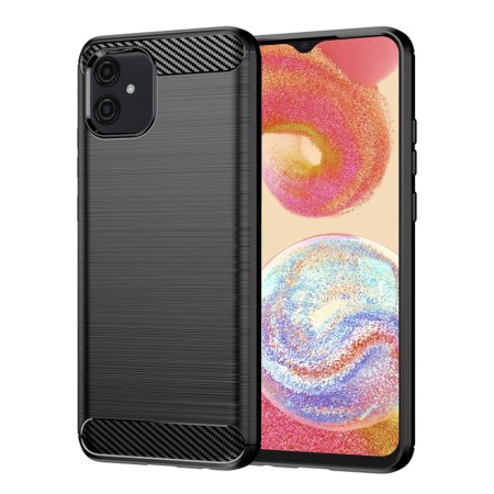 Husa pentru Samsung Galaxy A04e - Techsuit Carbon Silicone - Black