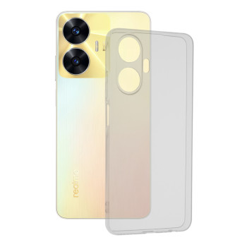 Husa Silicon compatibila Realme C55, Pastreaza Originalitatea, Transparent 