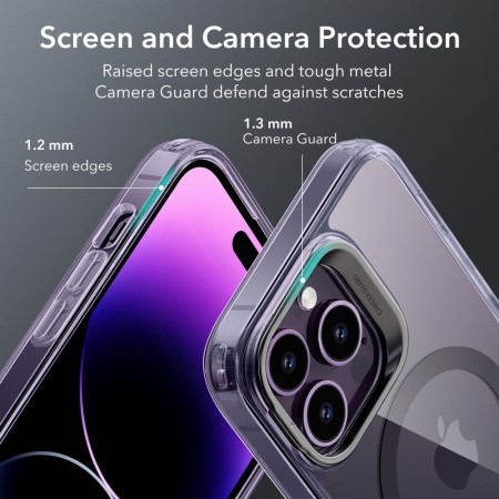 Husa pentru iPhone 14 Pro - ESR Classic Kickstand HaloLock - Clear Purple