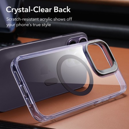 Husa pentru iPhone 14 Pro Max - ESR Classic Kickstand HaloLock - Clear Purple