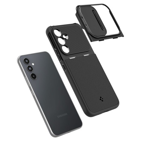 Husa Samsung Galaxy A54 - Spigen Optik Armor - Black