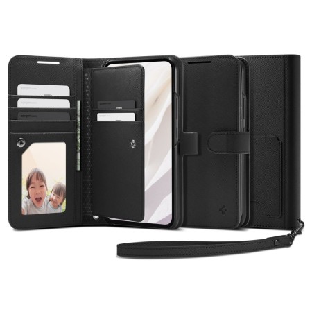 Husa pentru Samsung Galaxy A54 - Spigen Wallet S Plus - Black