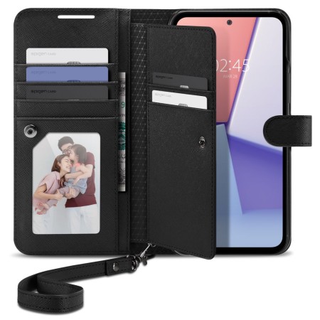 Husa pentru Samsung Galaxy A54 - Spigen Wallet S Plus - Black