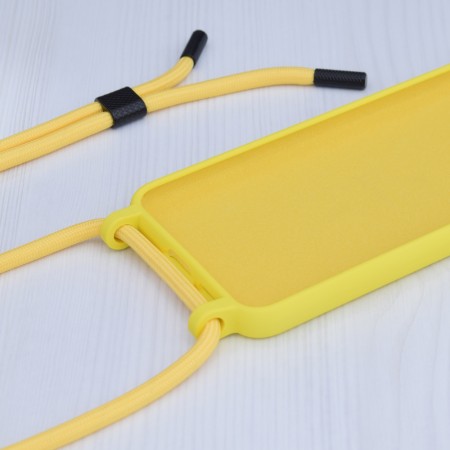 Husa pentru iPhone 14 - Techsuit Crossbody Lanyard - Yellow