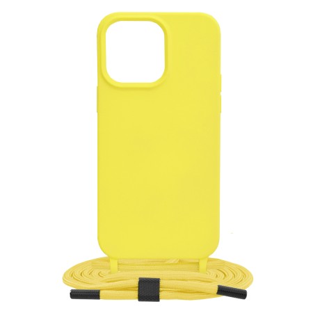 Husa pentru iPhone 14 Pro Max - Techsuit Crossbody Lanyard - Yellow