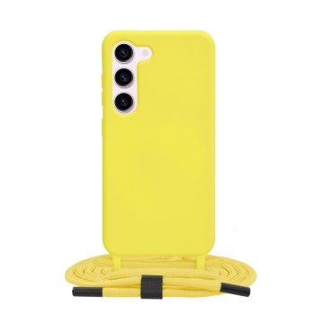 Husa pentru Samsung Galaxy S23 - Techsuit Crossbody Lanyard - Yellow