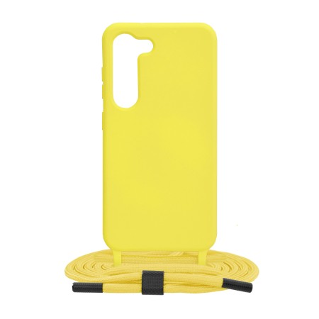 Husa pentru Samsung Galaxy S23 - Techsuit Crossbody Lanyard - Yellow