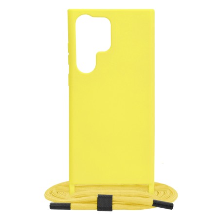 Husa pentru Samsung Galaxy S23 Ultra - Techsuit Crossbody Lanyard - Yellow