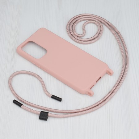 Husa pentru Samsung Galaxy A53 5G - Techsuit Crossbody Lanyard - Pink