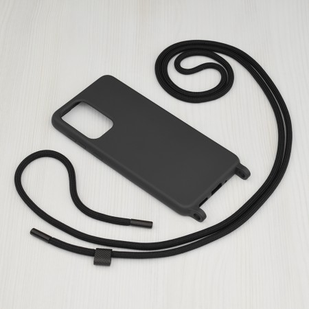 Husa pentru Samsung Galaxy A33 5G - Techsuit Crossbody Lanyard - Black