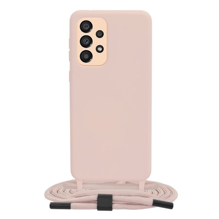 Husa pentru Samsung Galaxy A33 5G - Techsuit Crossbody Lanyard - Pink