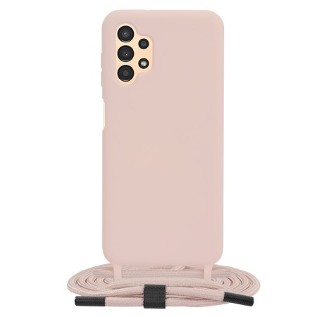 Husa pentru Samsung Galaxy A13 4G - Techsuit Crossbody Lanyard - Pink