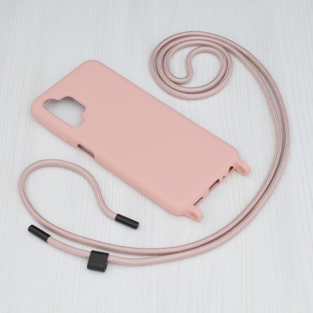 Husa pentru Samsung Galaxy A13 4G - Techsuit Crossbody Lanyard - Pink