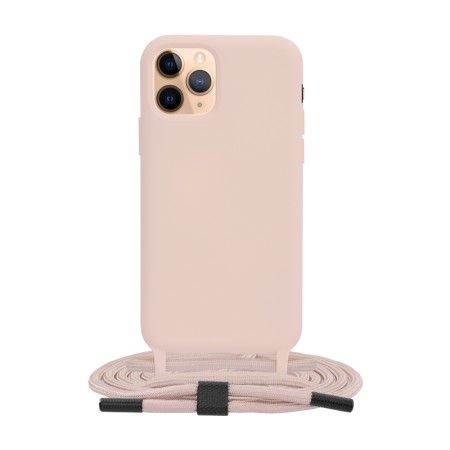 Husa pentru iPhone 11 Pro - Techsuit Crossbody Lanyard - Pink