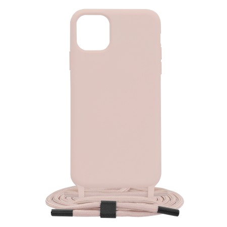 Husa pentru iPhone 11 Pro Max - Techsuit Crossbody Lanyard - Pink