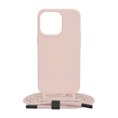 Husa pentru iPhone 13 Pro - Techsuit Crossbody Lanyard - Pink