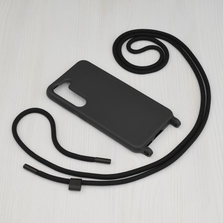 Husa pentru Samsung Galaxy S23 - Techsuit Crossbody Lanyard - Black