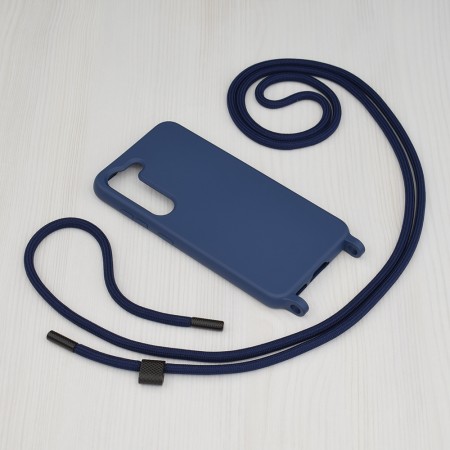 Husa pentru Samsung Galaxy S23 - Techsuit Crossbody Lanyard - Blue