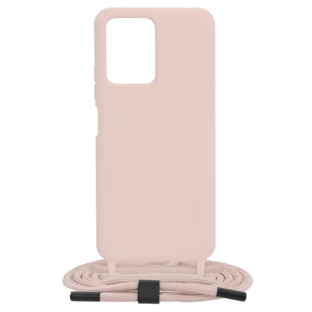 Husa pentru Xiaomi Redmi Note 12 5G / Poco X5 - Techsuit Crossbody Lanyard - Pink