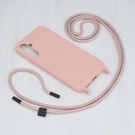 Husa pentru Samsung Galaxy A34 5G - Techsuit Crossbody Lanyard - Pink