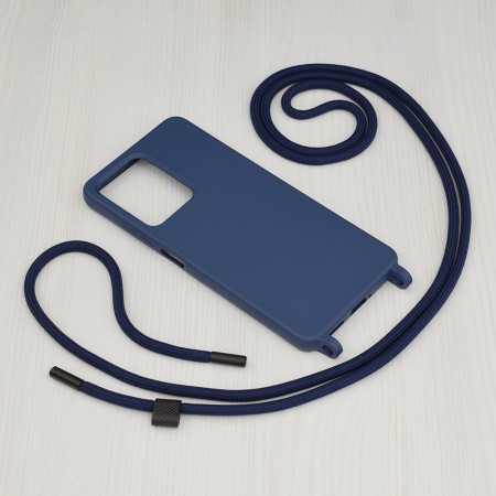 Husa pentru Xiaomi Redmi Note 12 Pro 5G / Poco X5 Pro - Techsuit Crossbody Lanyard - Blue