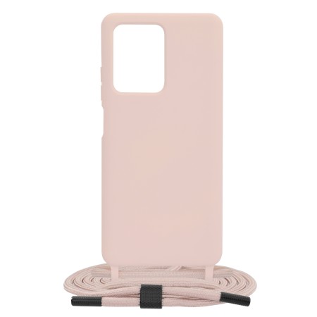 Husa pentru Xiaomi Redmi Note 12 Pro+ - Techsuit Crossbody Lanyard - Pink