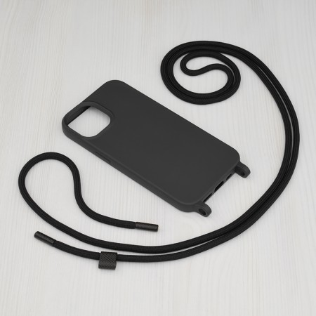 Husa pentru iPhone 14 Pro - Techsuit Crossbody Lanyard - Black