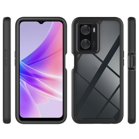 Husa pentru Oppo A57 4G / A57s / OnePlus Nord N20 SE + Folie - Techsuit Defense360 Pro - Black