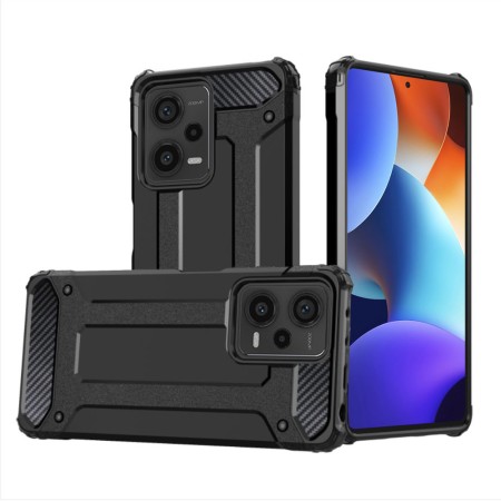 Husa pentru Xiaomi Redmi Note 12 Pro+ - Techsuit Hybrid Armor - Black