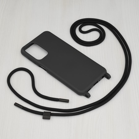 Husa pentru Samsung Galaxy A23 4G / A23 5G - Techsuit Crossbody Lanyard - Black