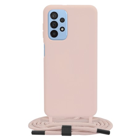 Husa pentru Samsung Galaxy A23 4G / A23 5G - Techsuit Crossbody Lanyard - Pink