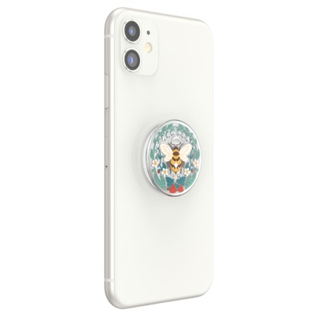 Suport pentru Telefon - Popsockets PopGrip - PlantCore Translucent Bee Boho