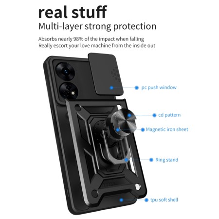 Husa pentru Oppo Reno8 T - Techsuit CamShield Series - Black