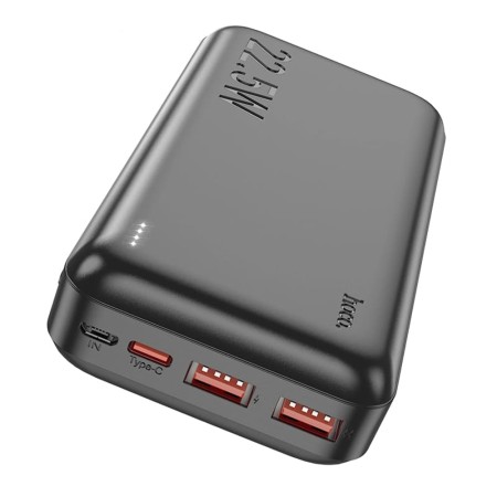 Baterie Externa 22.5W, 20000mAh, 2 x USB, Type-C - Hoco Astute (J101A) - Black