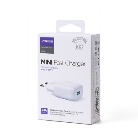 Incarcator pentru Priza USB, Fast Charging 2.1A, 10W - JoyRoom (L-1A101) - White