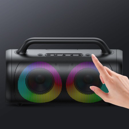 Boxa Fara Fir cu Lumini RGB, 2500mAh, 40W - JoyRoom (JR-MW02) - Black