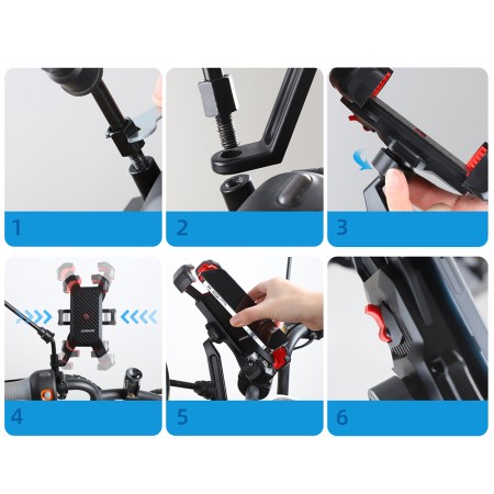 Suportul pentru Ghidonul Motocicletei - JoyRoom (JR-ZS288) - Black