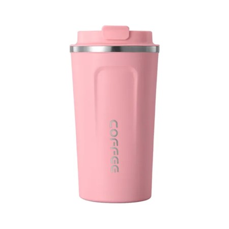 Termos din Otel Inoxidabil Tip Cana, 380ml - Techsuit (THM2) - Pink