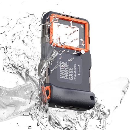 Carcasa Impermeabila pentru Telefon 6.8" - ShellBox Diving Waterproof Professional Case - Black