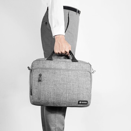 Servieta Laptop 16″ - Tomtoc Defender Laptop Briefcase (A43E1G3) - Gray