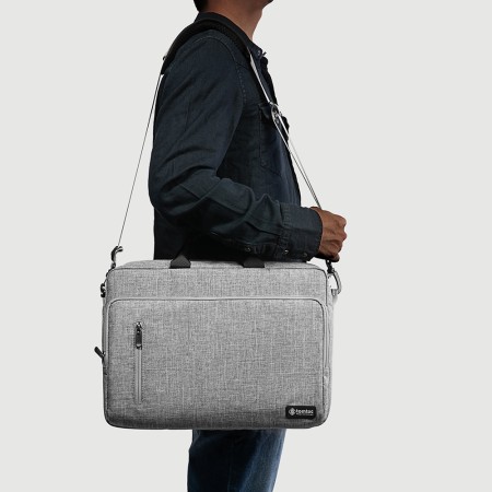 Servieta Laptop 16″ - Tomtoc Defender Laptop Briefcase (A43E1G3) - Gray