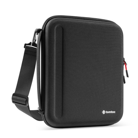 Geanta pentru iPad Pro 12.9 (2018 / 2020 / 2021 / 2022) - Tomtoc FancyCase with Strap (B07B1D1) - Black