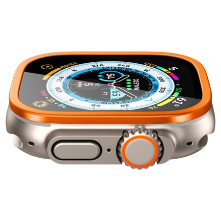 Folie pentru Apple Watch Ultra / Ultra 2 - Spigen Glas.tR Slim Pro - Orange