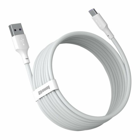 Cablu de Date USB la Type-C, Fast Charging 5A, 40W, 1.5m (set 2) - Baseus (TZCATZJ-02) - White