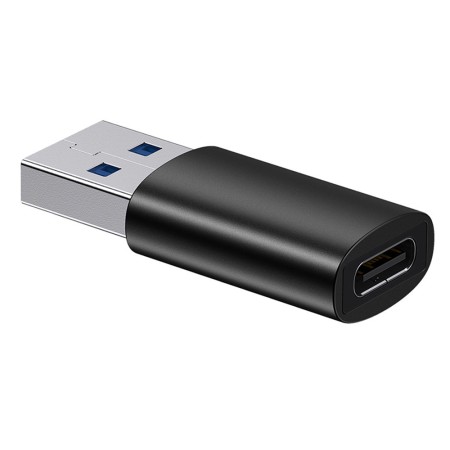 Adaptor din Aluminiu OTG, USB 3.1 la Type-C, 10Gbps - Baseus Ingenuity Series (ZJJQ000101) - Black