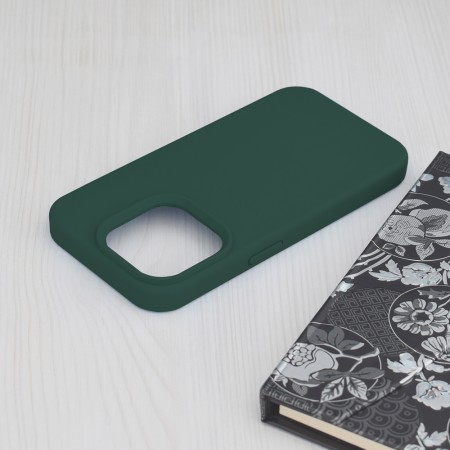 Husa pentru iPhone 15 Pro - Techsuit Soft Edge Silicone - Dark Green