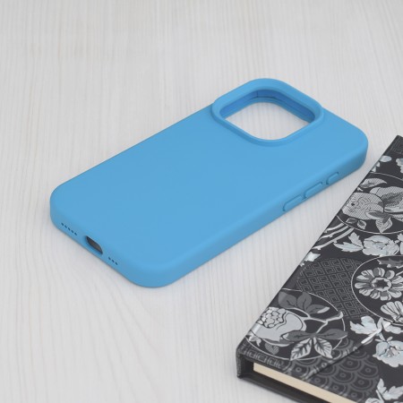 Husa pentru iPhone 15 Pro - Techsuit Soft Edge Silicone - Denim Blue