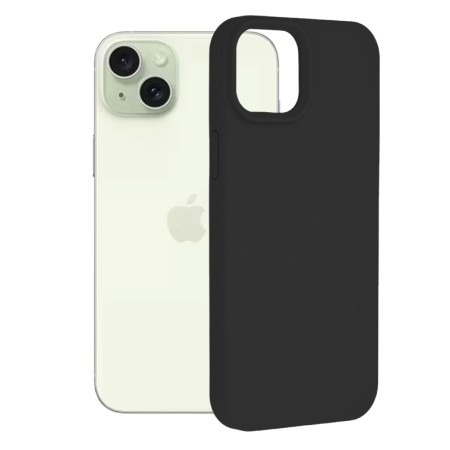 Husa pentru iPhone 15 Plus - Techsuit Soft Edge Silicone - Black